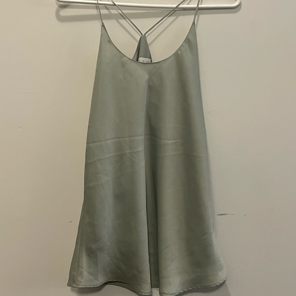The Limited Green Silk Blouse (XS)